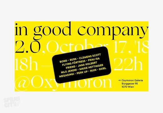 2018 10 Exhibition In Good Company Oxymoron