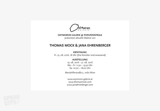 2016 08 Exhibition Thomas Mock Jana Ehrenberger Popupzentrale